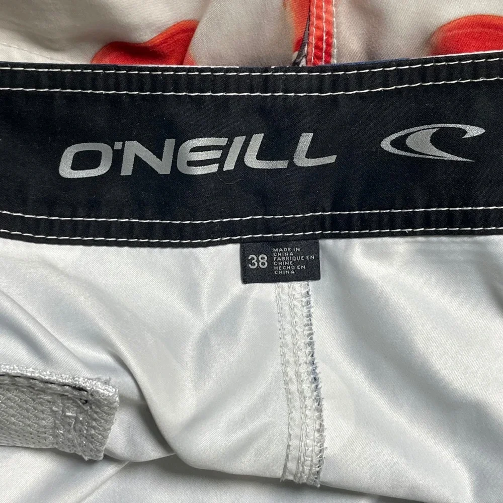 O'Neill Board Shorts Mens 38 Red Blue Solo Cup Beer Pong‎ Flag Patriotic Frat